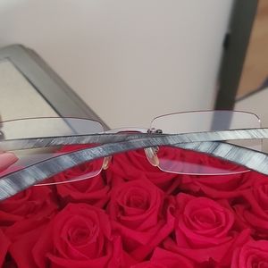 Authentic Buffalo Horn rimless glasses